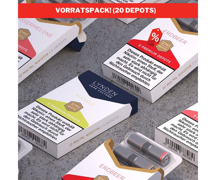 LYNDEN Depots Vorratspack (4 er Pack / 20 Depots)
